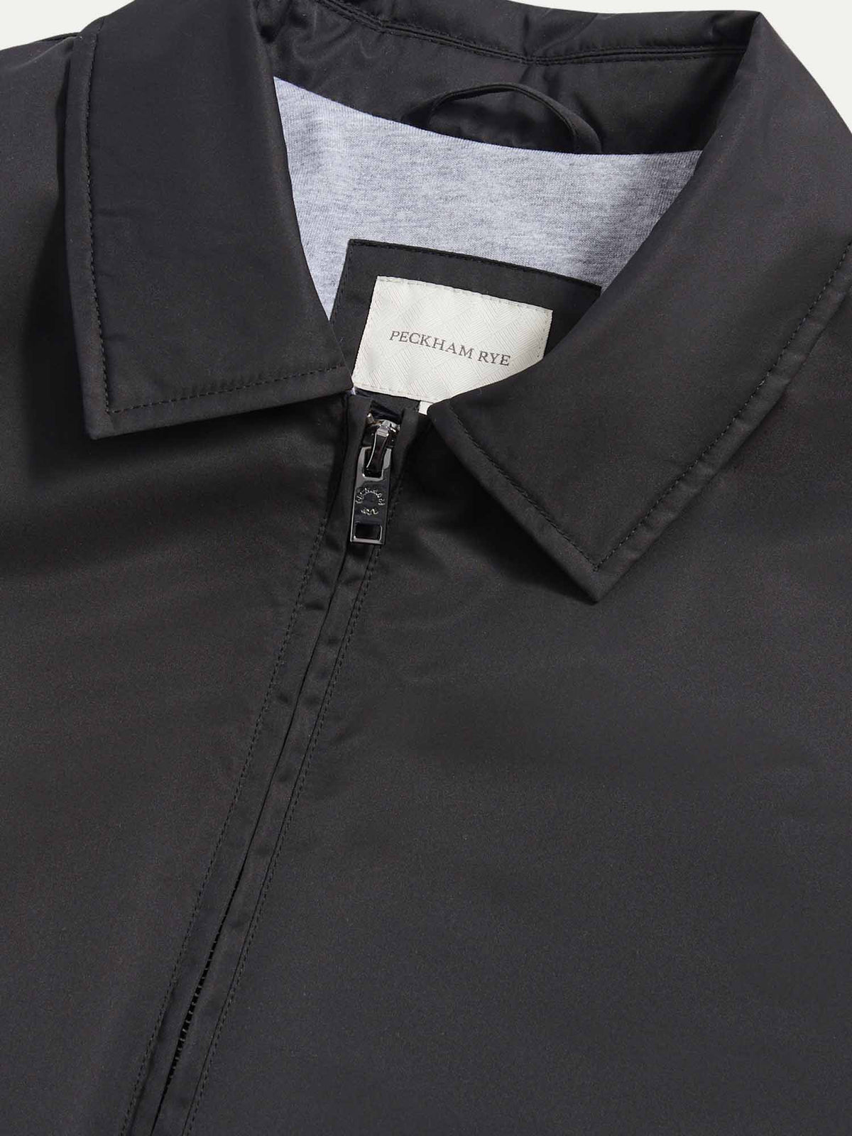 Peckham Rye Mason Light Padded Bomber Jacket in Black, alternate view 8