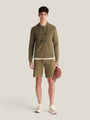 Peckham Rye Milano Cardigan Knit Bomber in Tea Leaf