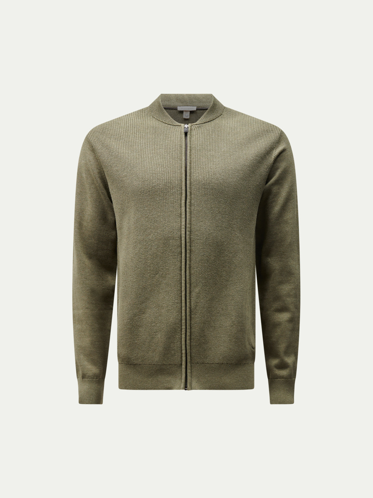 Peckham Rye Milano Cardigan Knit Bomber in Tea Leaf, alternate view 8
