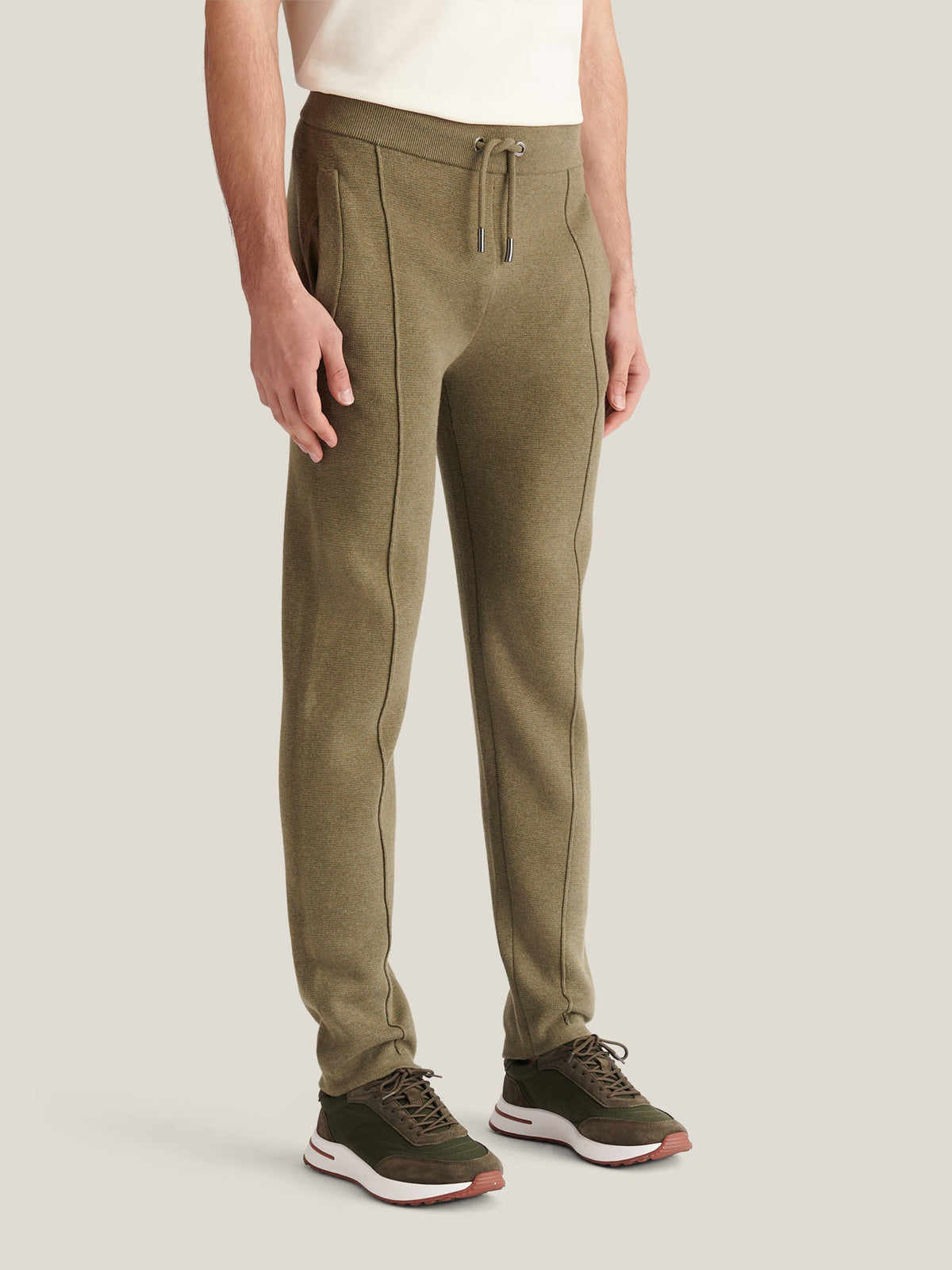 Peckham Rye Milano Knit Jogger in Tea Leaf