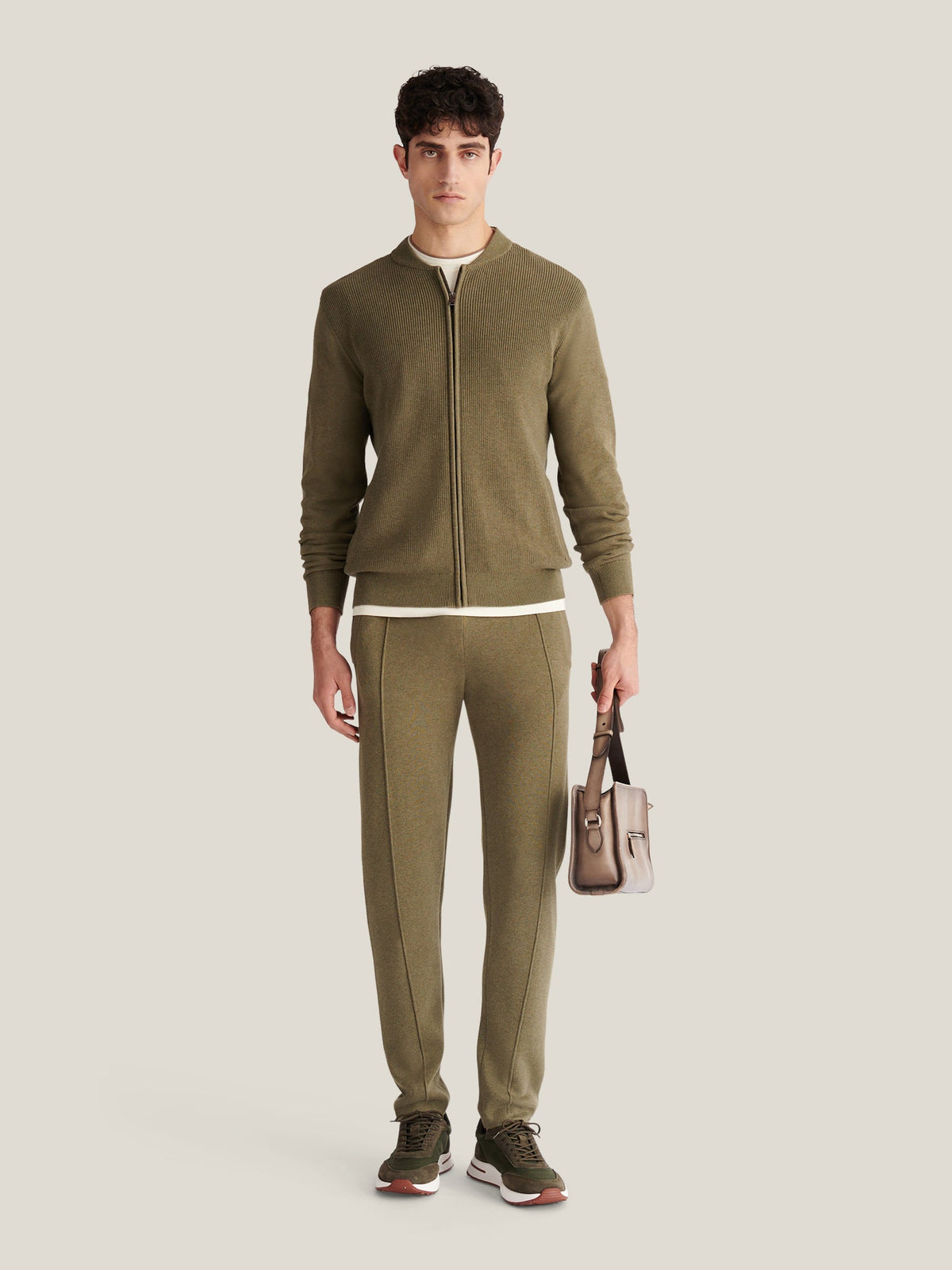 Peckham Rye Milano Knit Jogger in Tea Leaf, alternate view 2