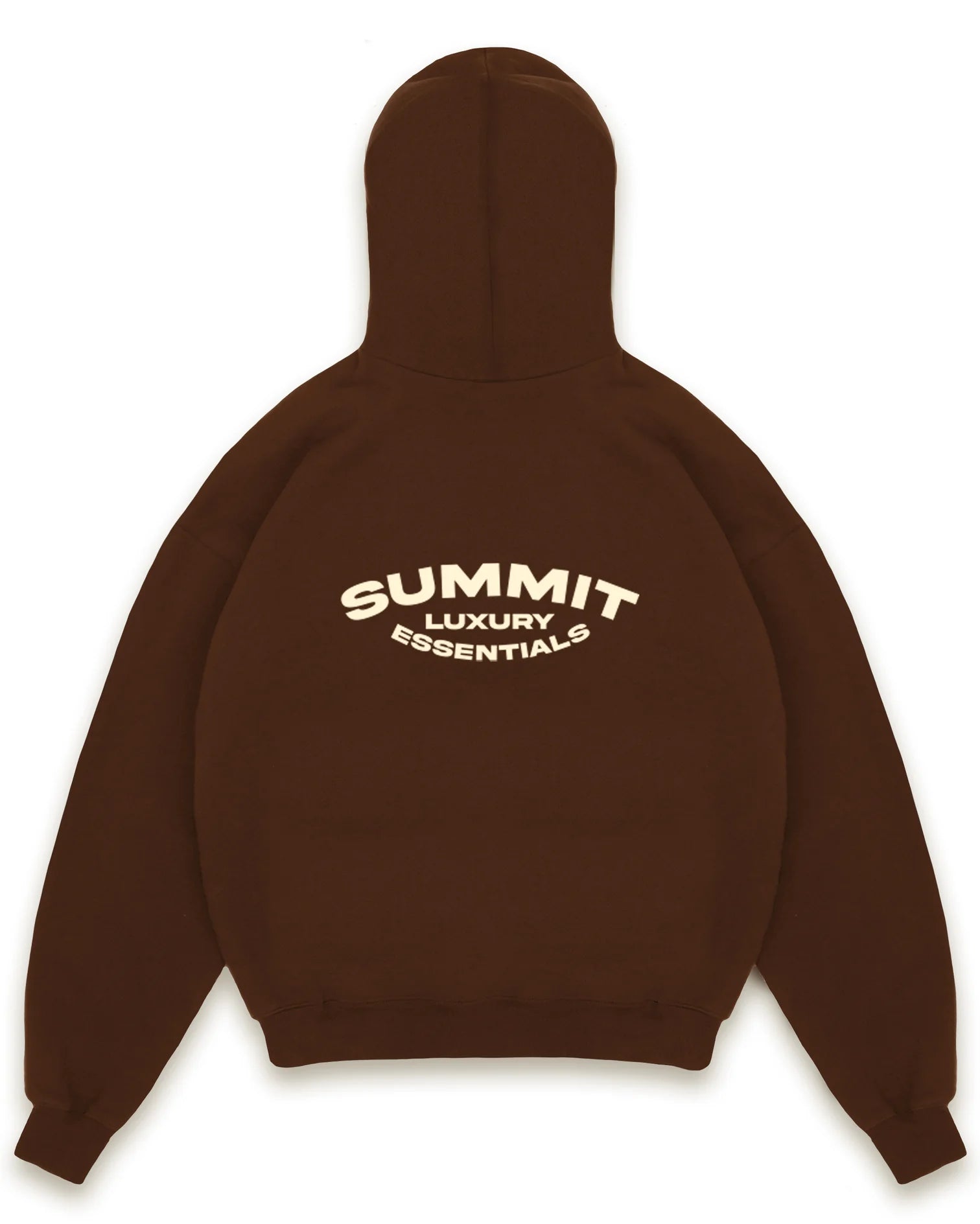 SUMMIT LUXURY ESSENTIALS HOODIE - BROWN