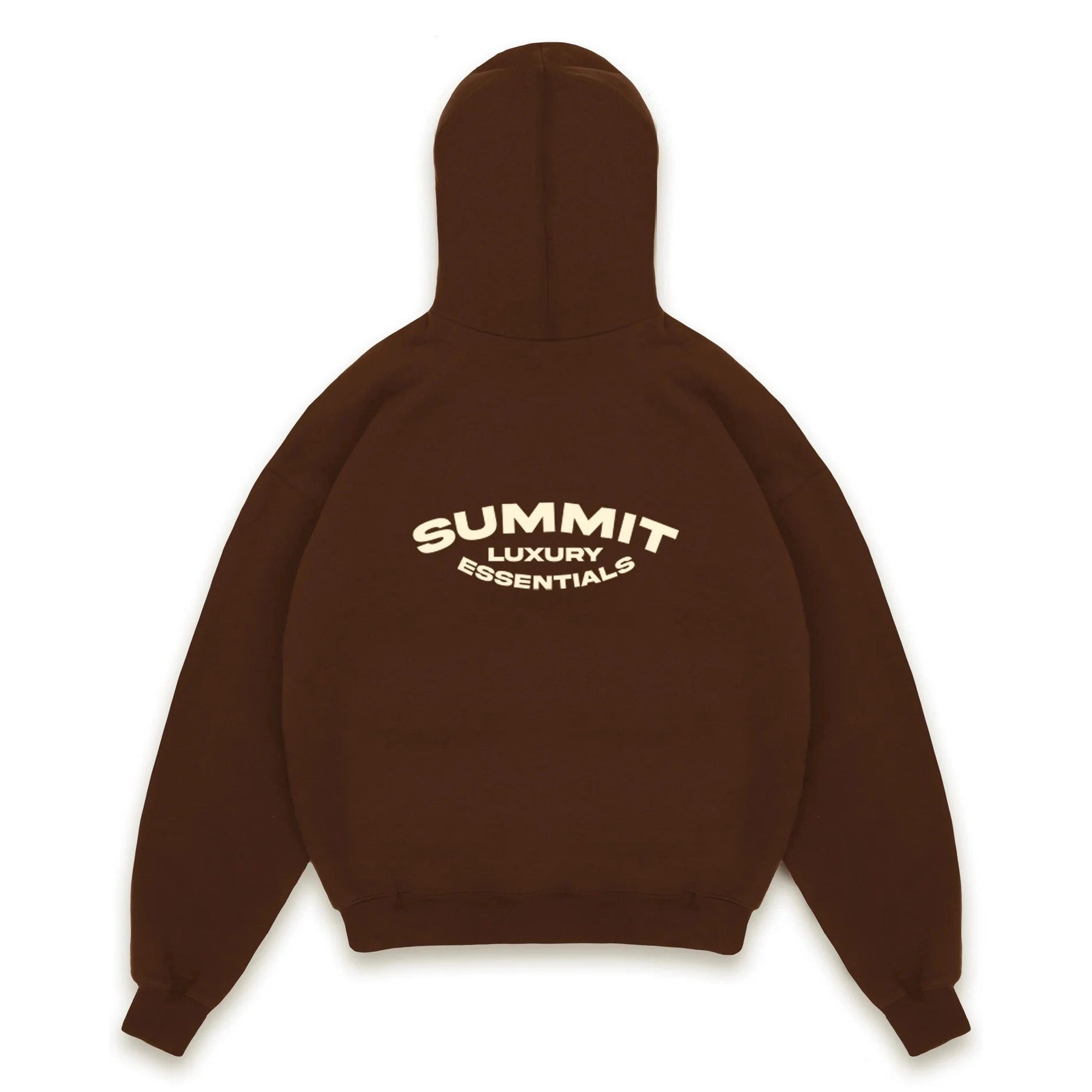 SUMMIT LUXURY ESSENTIALS HOODIE - BROWN