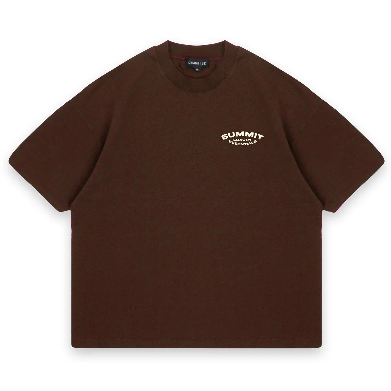 SUMMIT LUXURY ESSENTIALS T-SHIRT - BROWN