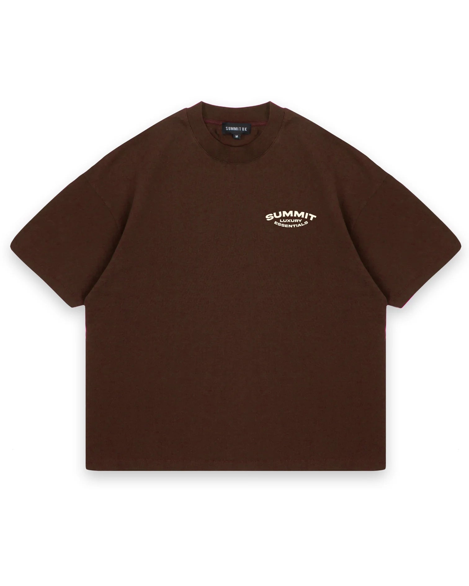 SUMMIT LUXURY ESSENTIALS T-SHIRT - BROWN