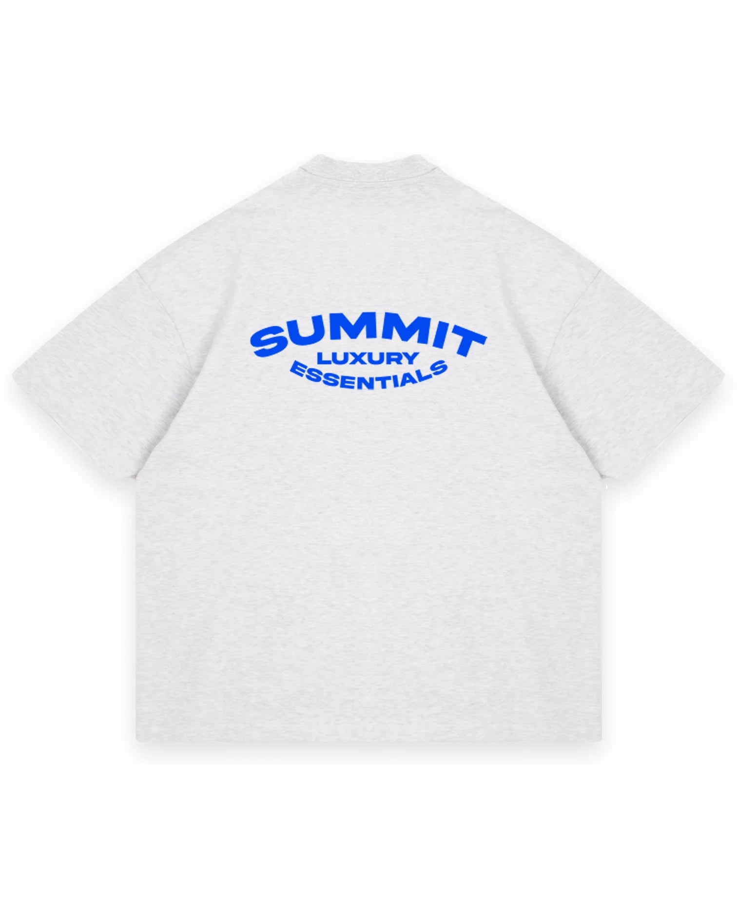 SUMMIT LUXURY ESSENTIALS T-SHIRT - MARL GREY/BLUE