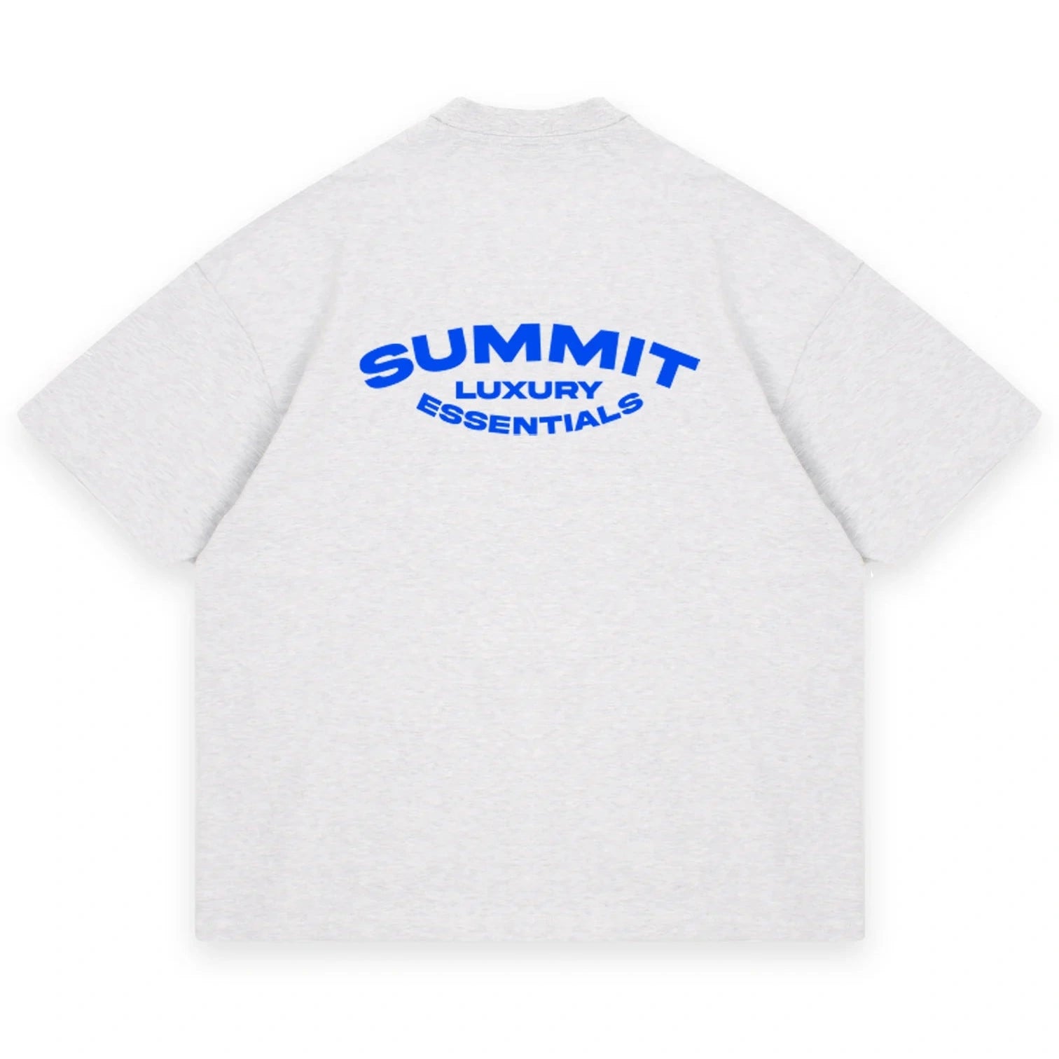 SUMMIT LUXURY ESSENTIALS T-SHIRT - MARL GREY/BLUE
