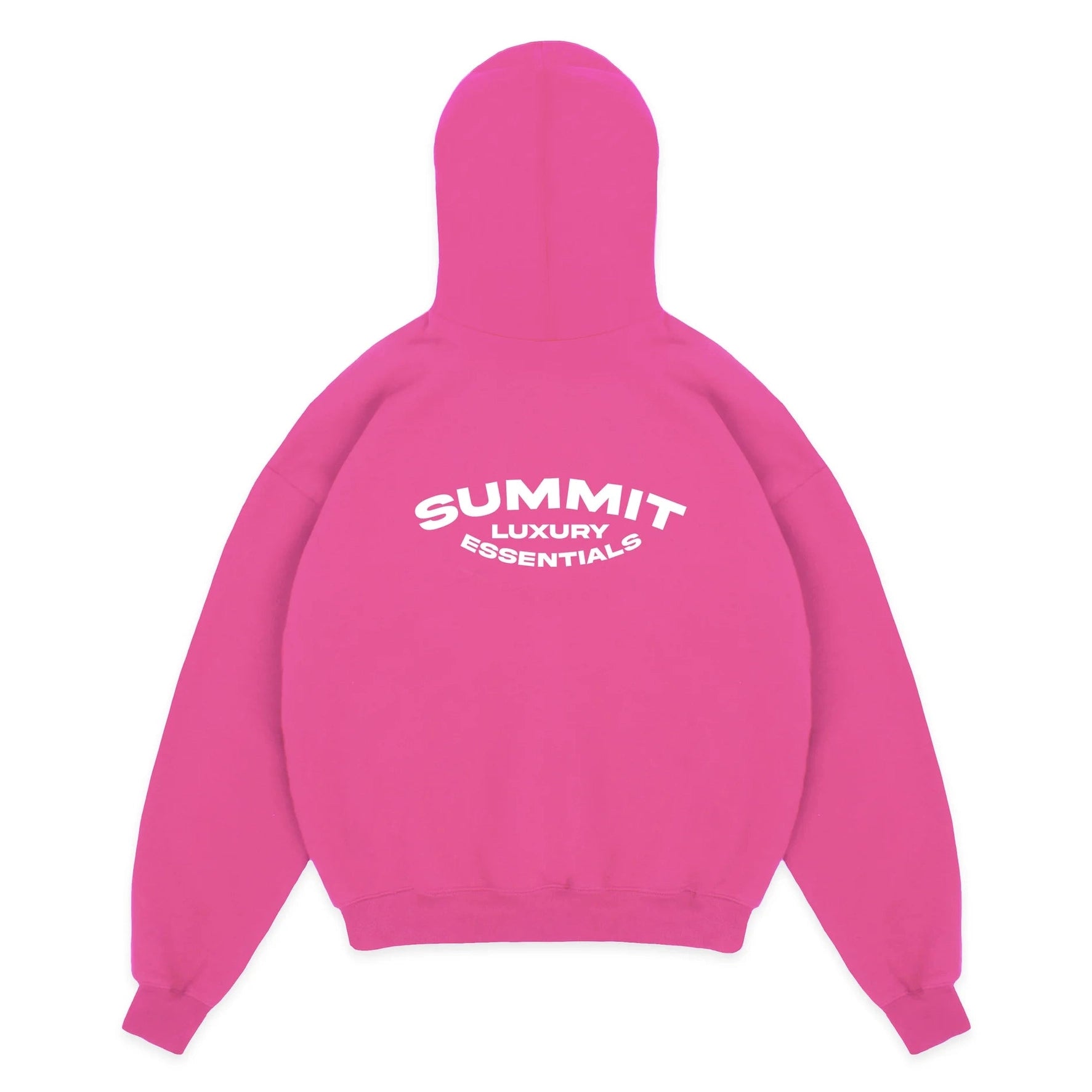 Back of pink summit hoodie