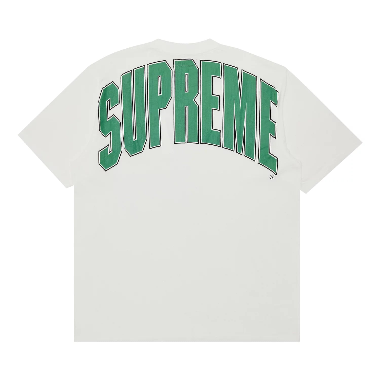 Supreme Cracked Back Arc Short-Sleeve Top 'White'