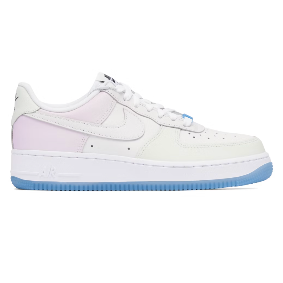 AIR FORCE 1 LOW UV REACTIVE SWOOSH WHITE BLUE PINK WOMENS