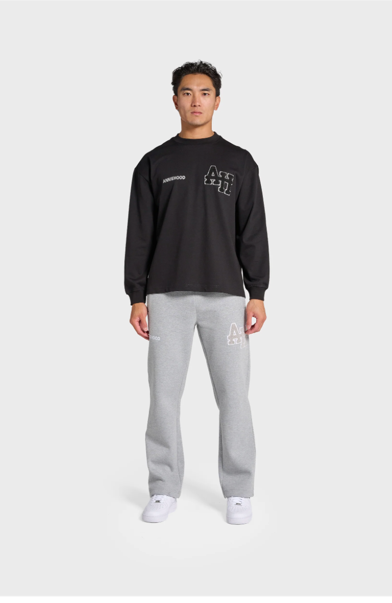 Annie Hood Longsleeve T Shirt Black/Black