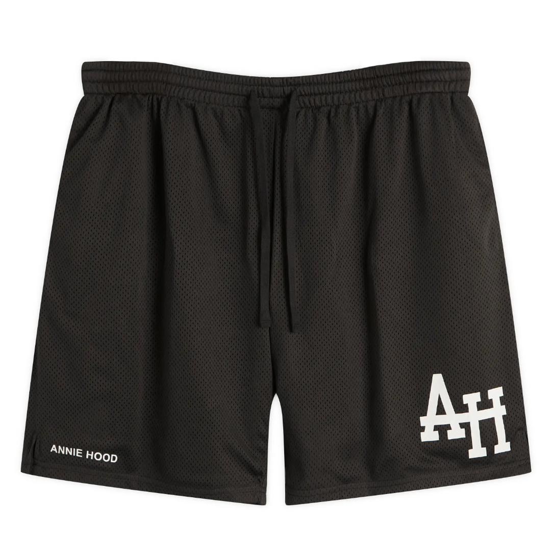 Annie Hood Black Mesh Shorts