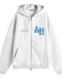 Annie Hood Grey/Blue Zipper