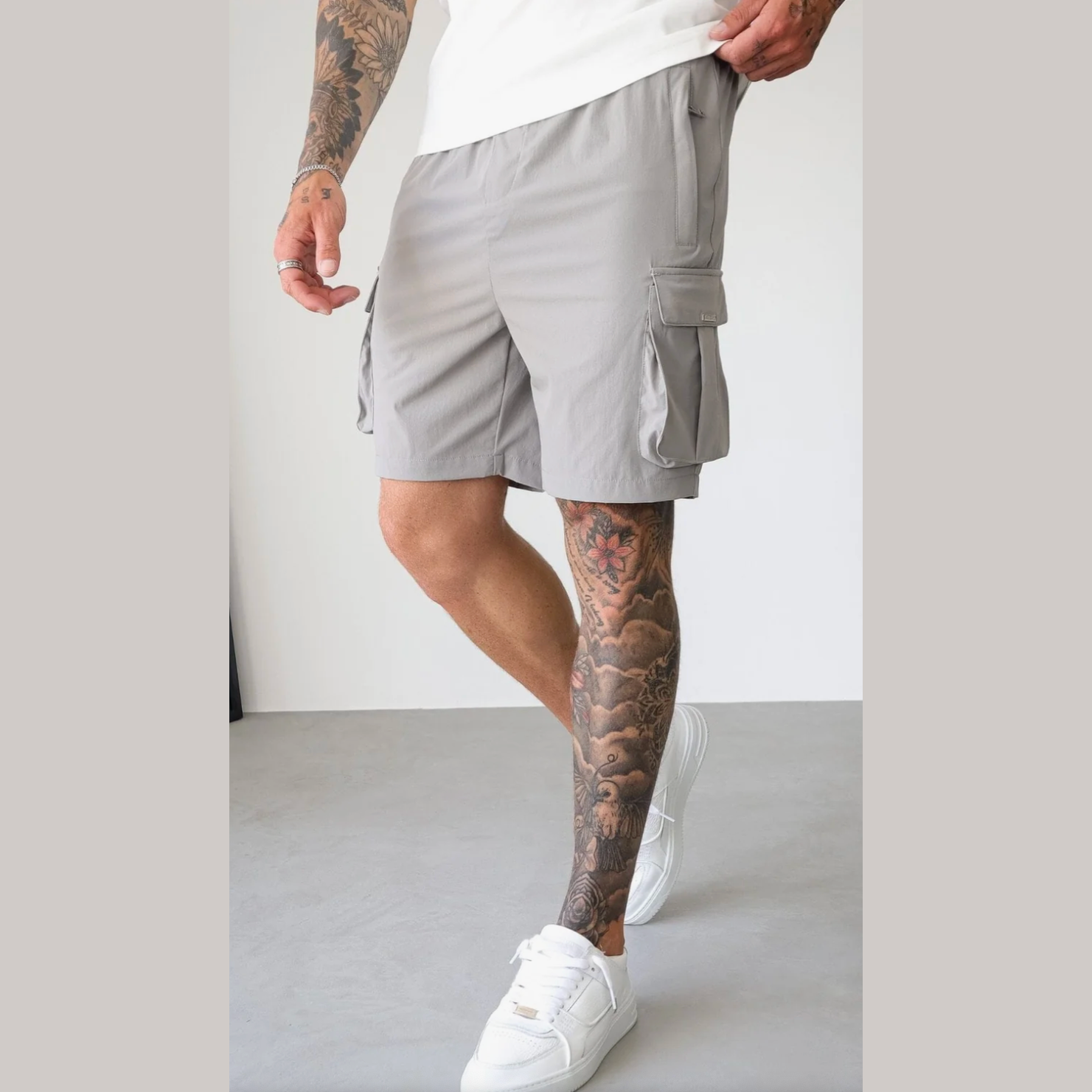 Belier Dove Woven Cargo Short
