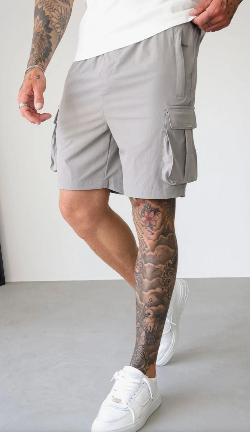 Belier Dove Woven Cargo Short