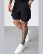 Belier Black Woven Cargo Short