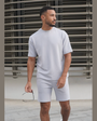 Capo Textured T Shirt Slate Blue
