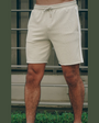 Capo Textured Light Beige Shorts