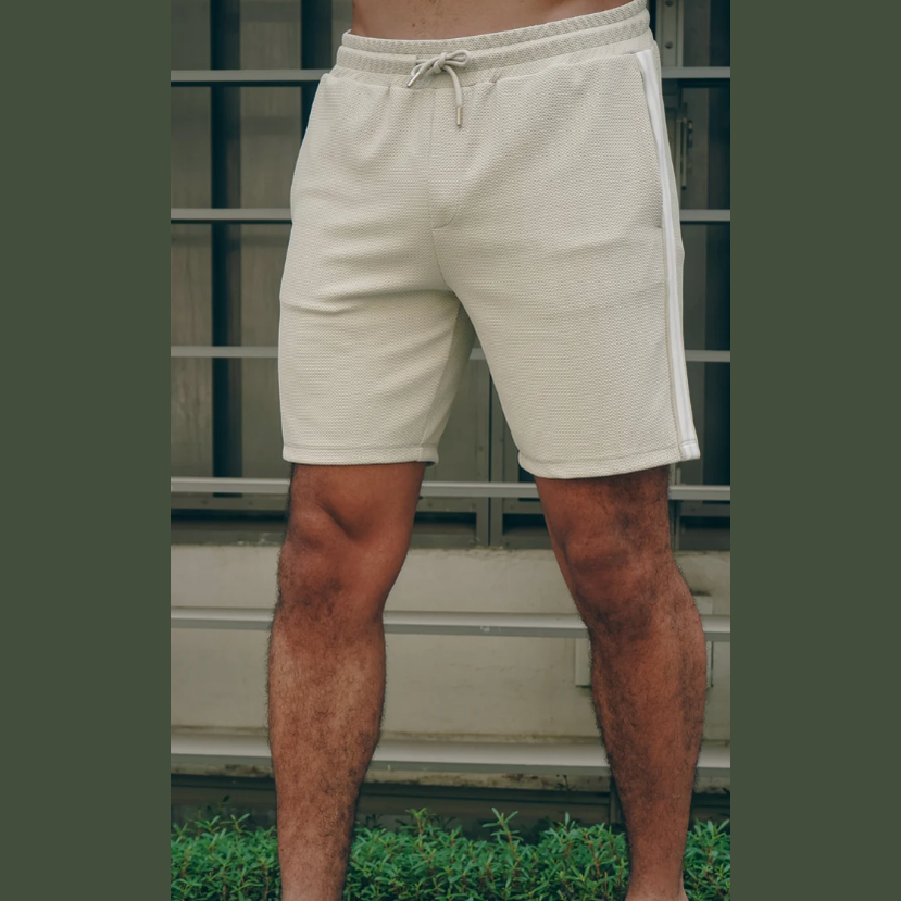 Capo Textured Light Beige Shorts