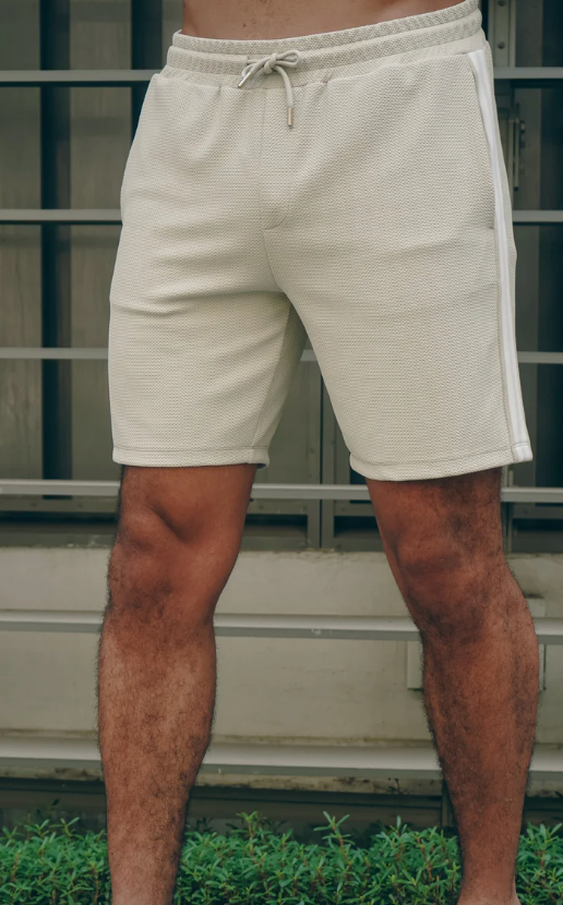 Capo Textured Light Beige Shorts