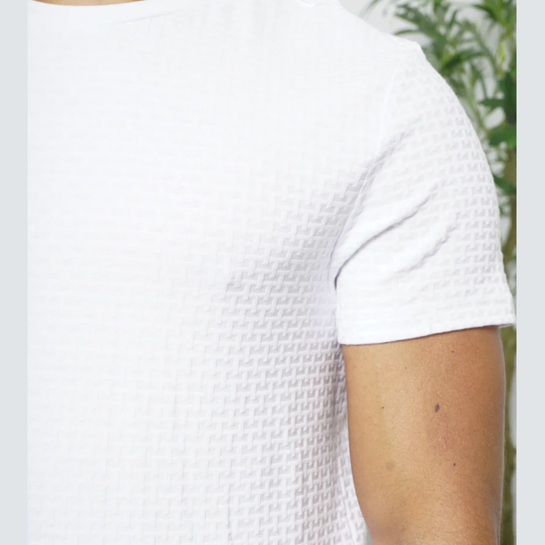 Capo Basket Weave T Shirt White, alternate view 2