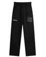 Annie Hood Straight Leg Black Joggers