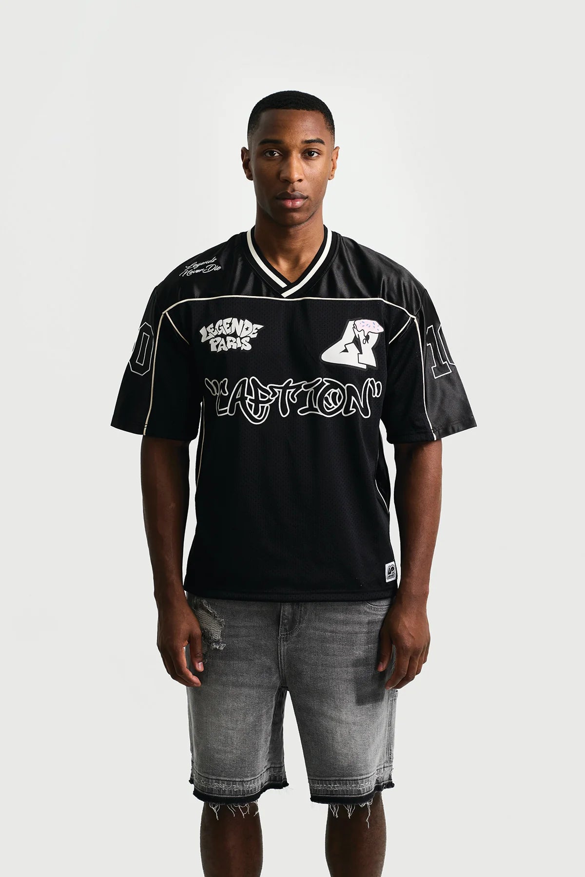 Legende Ice Cream Mesh Jersey Black