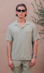 Belier Hassan Seersucker S/S Shirt - Sage