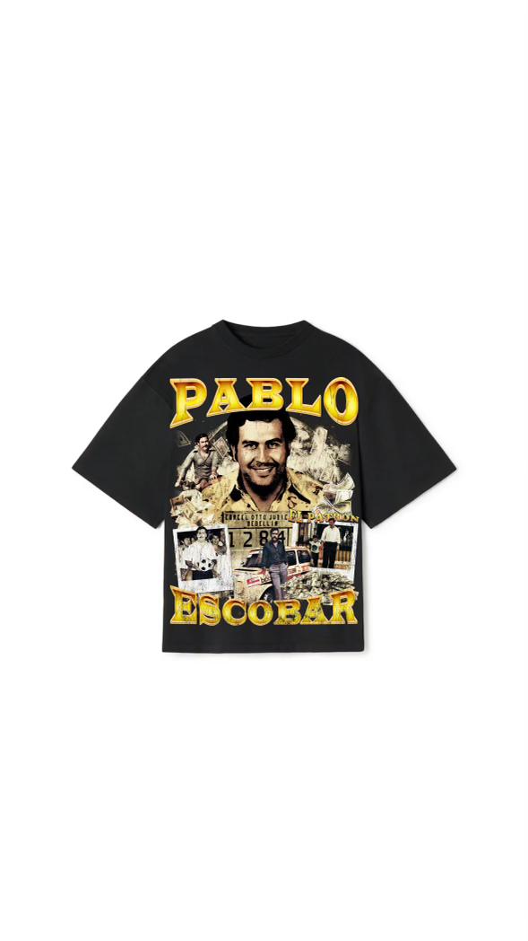 Strip Teez Pablo Escobar Black T-Shirt