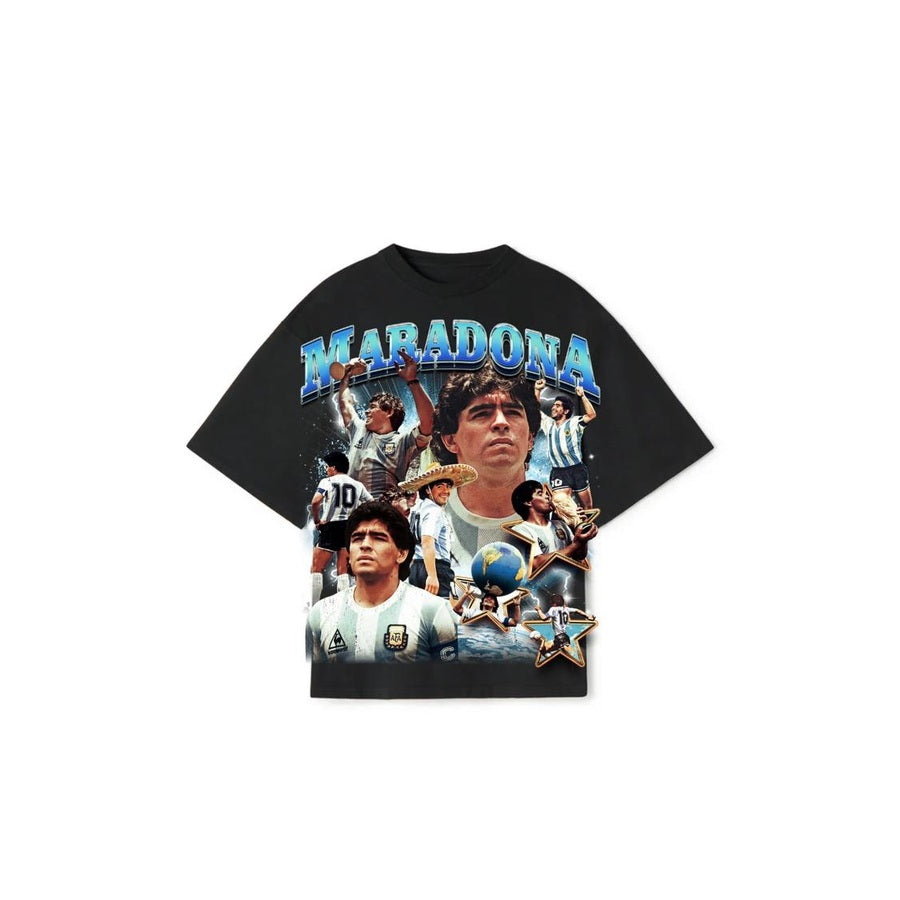Strip Teez Maradona Black T-Shirt