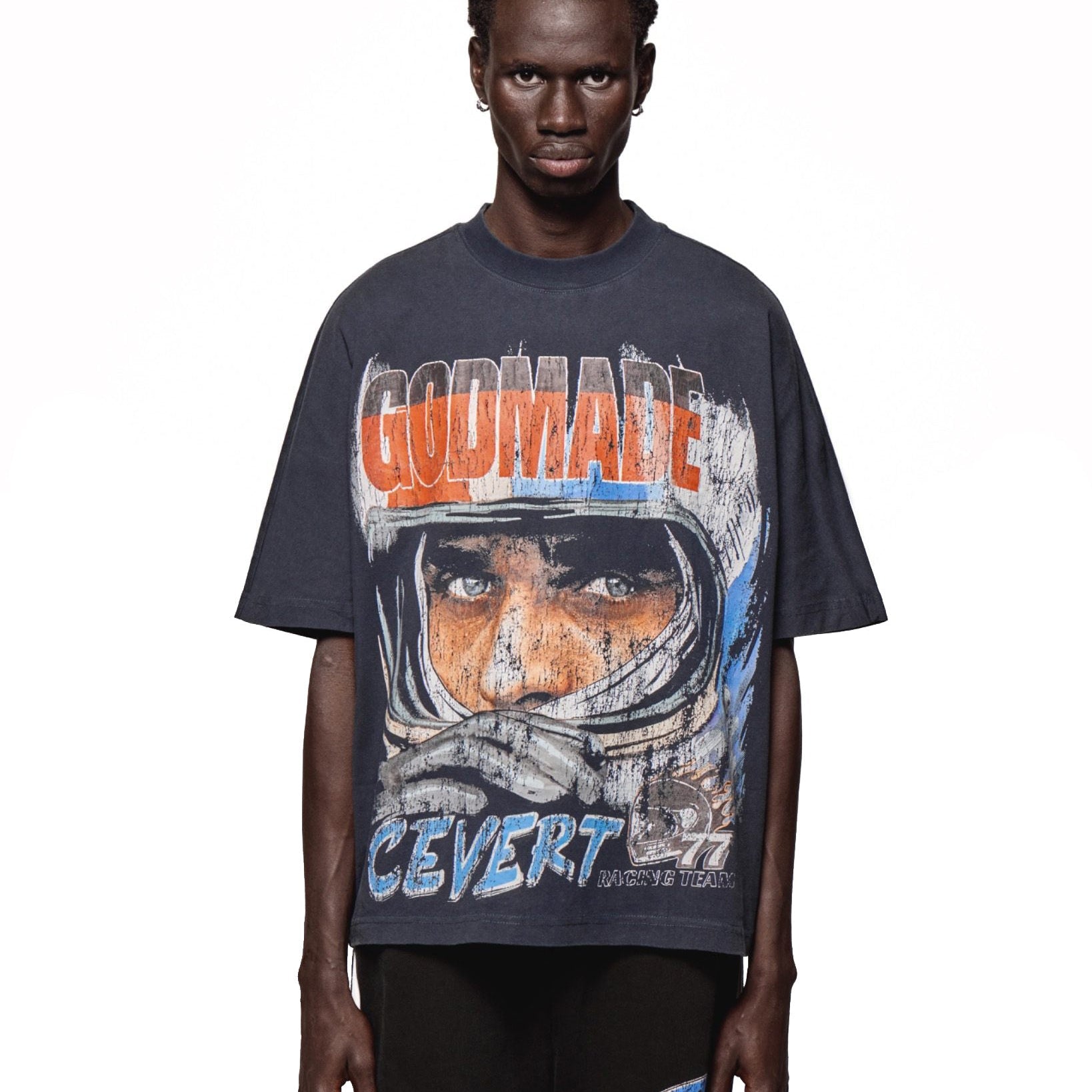Godmade Cevert T Shirt - Washed Midnight