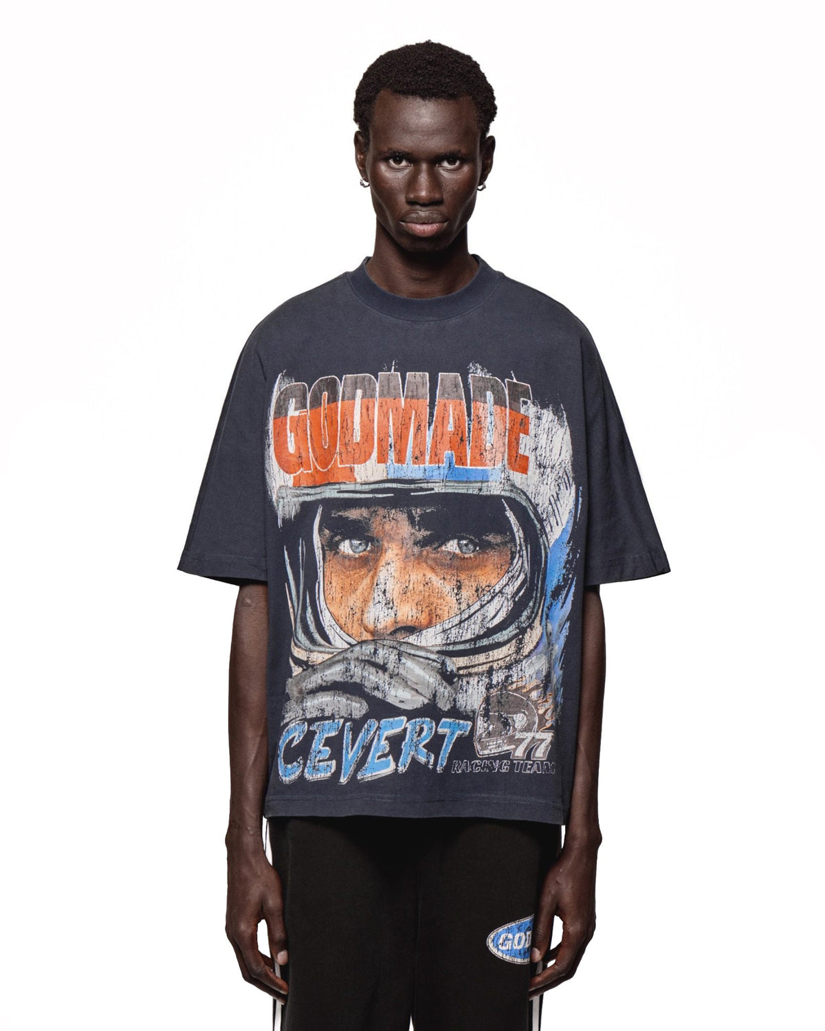 Godmade Cevert T Shirt - Washed Midnight