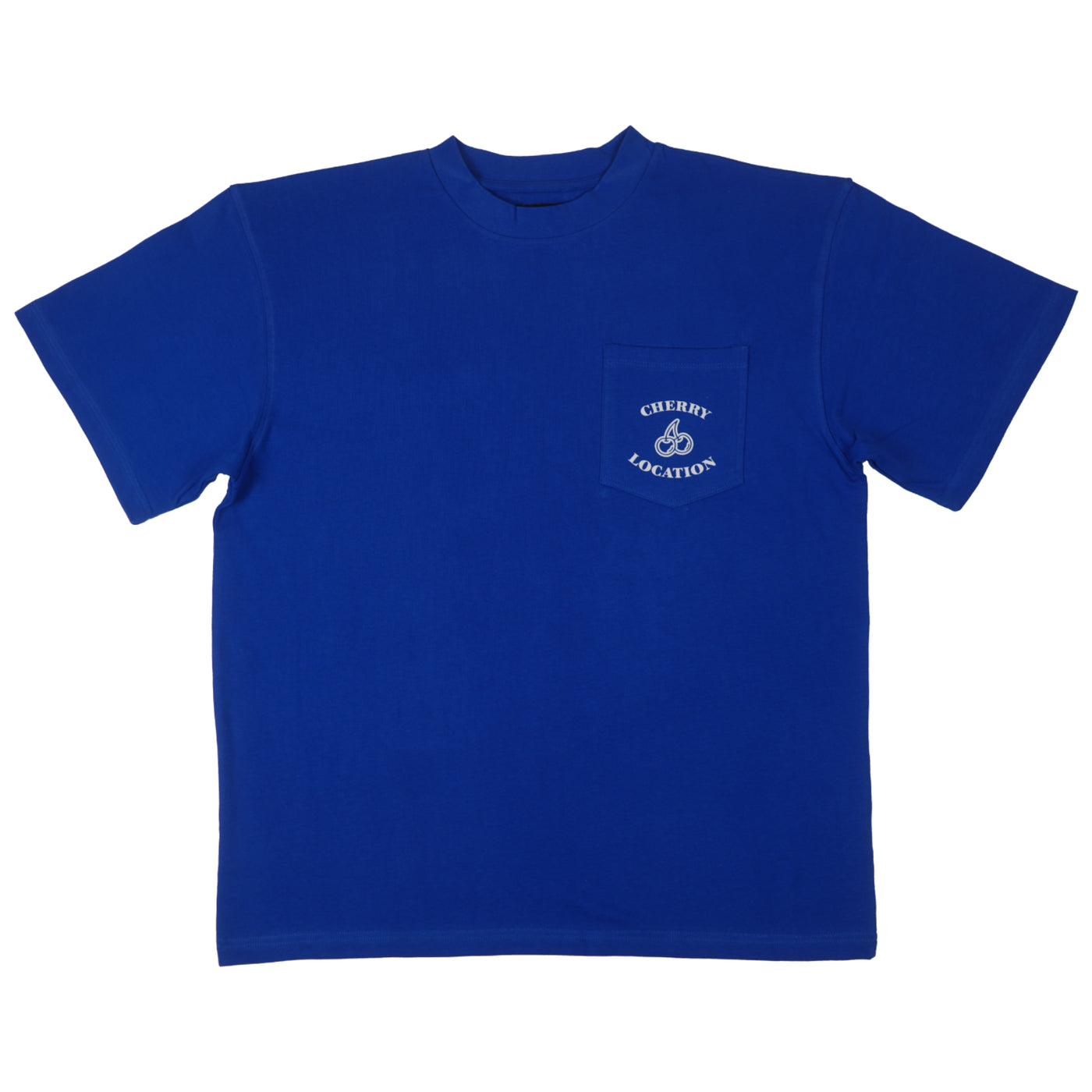 Cherry Location Blue Pocket Tee