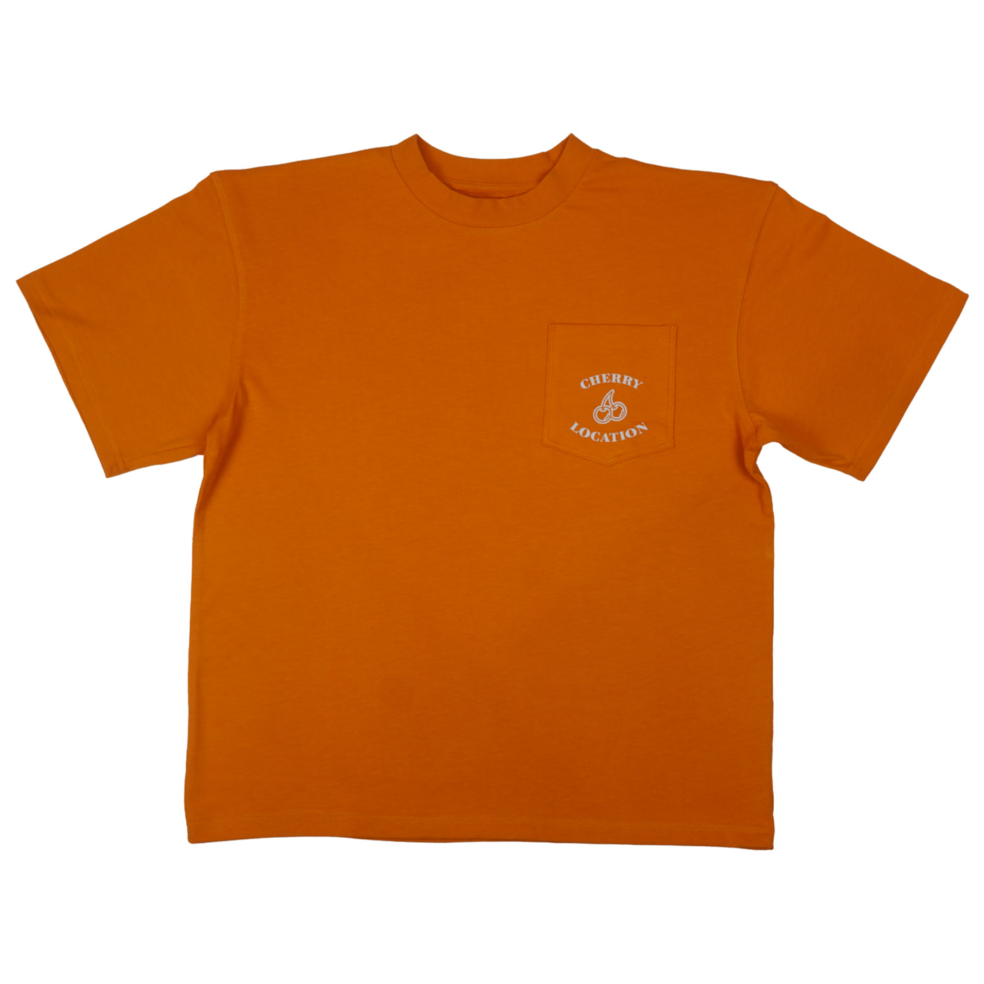 Cherry Location Orange Pocket Tee