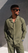 Belier Linen Shirt Olive