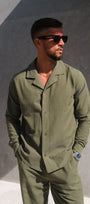 Belier Linen Shirt Olive