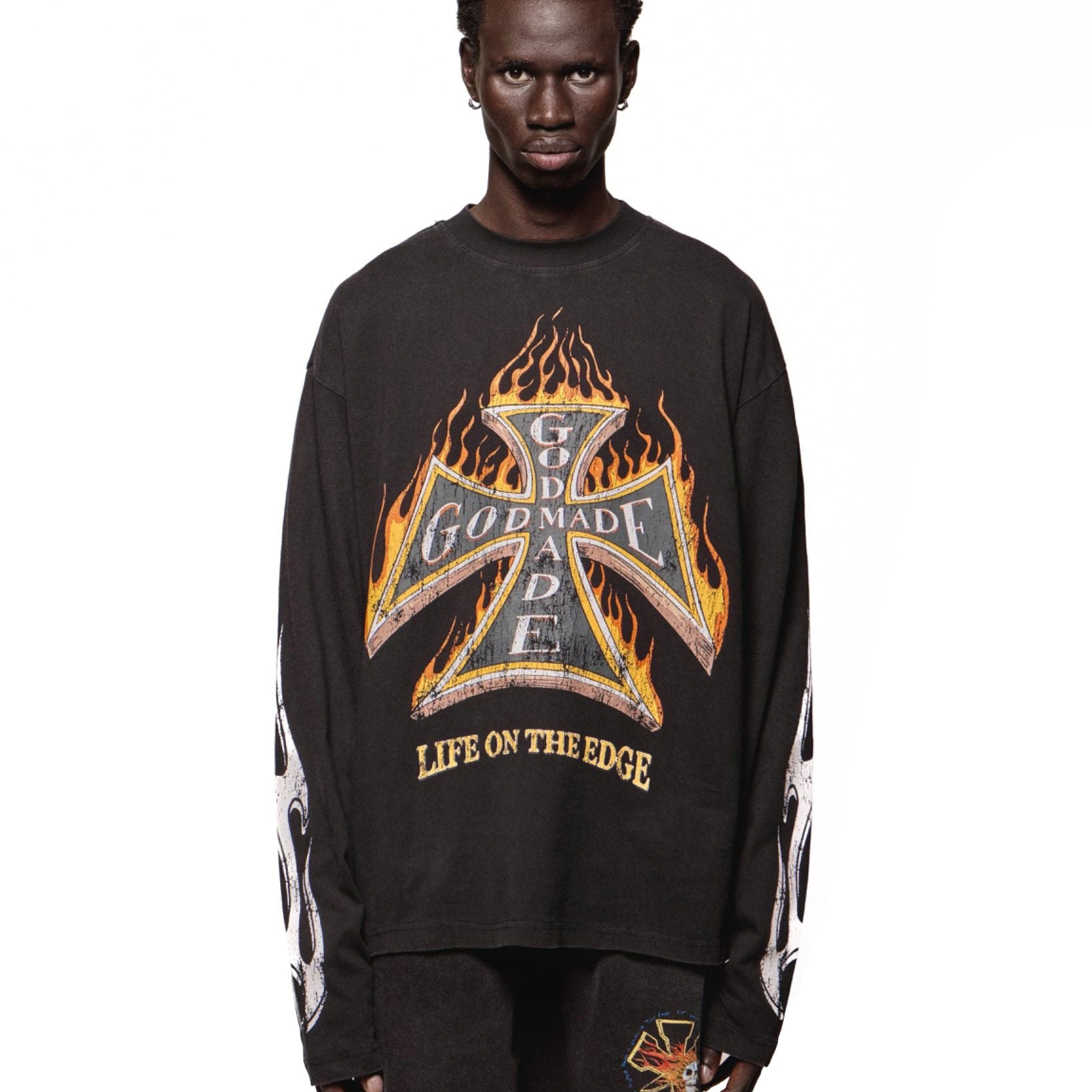 Godmade Ignition Long Sleeve - Washed Black