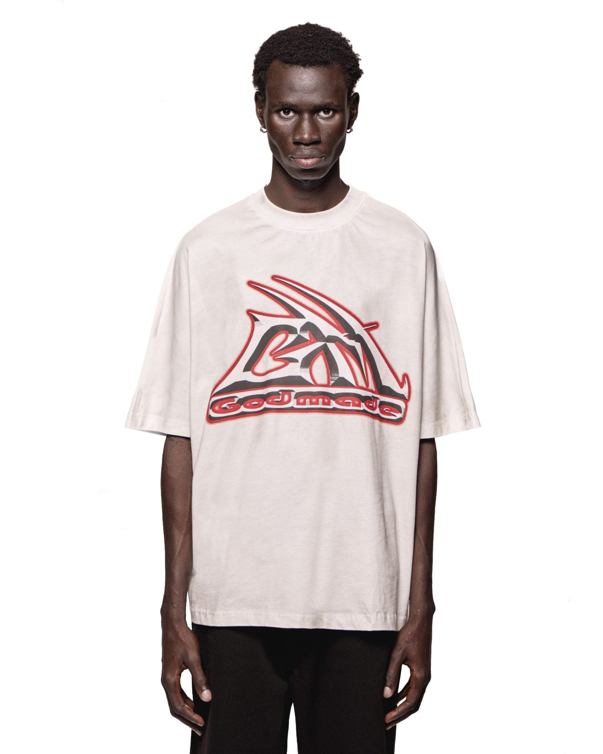 Godmade Metallic GM T Shirt - Vintage White