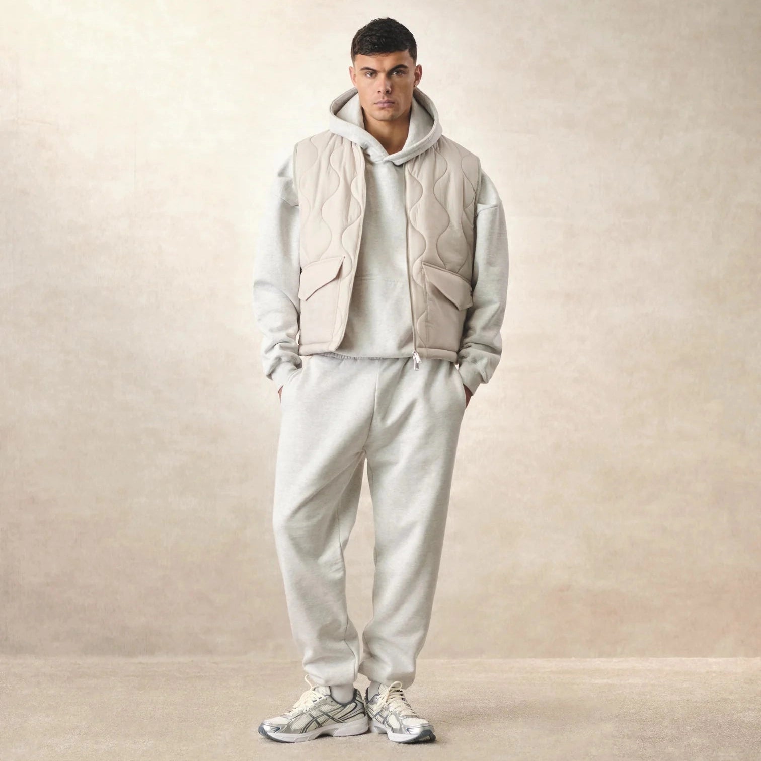 SUMMIT QUILTED GILET - MIST