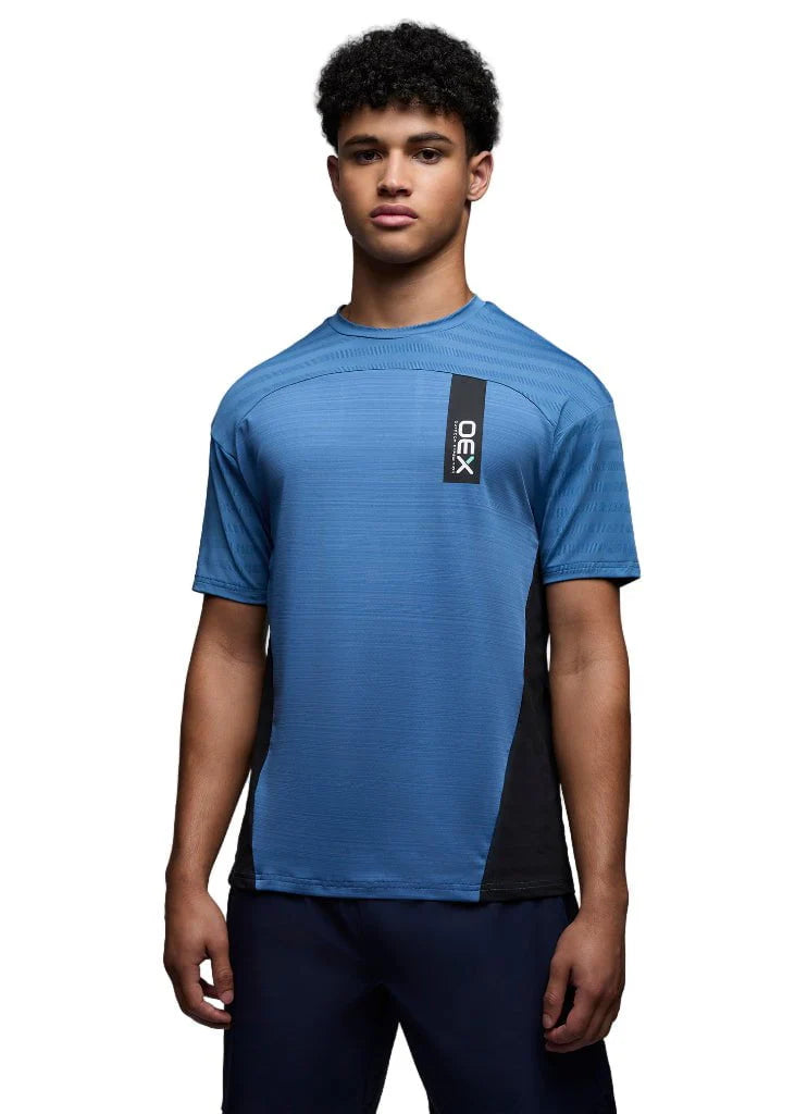 OEX PITON T SHIRT SOFT BLUE