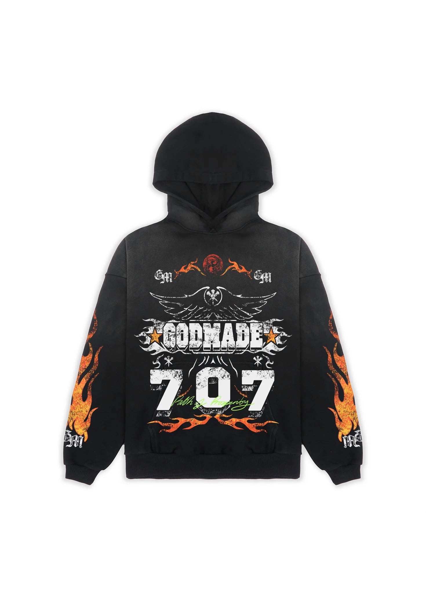Godmade Path To Prosperity Washed Black Hoodie