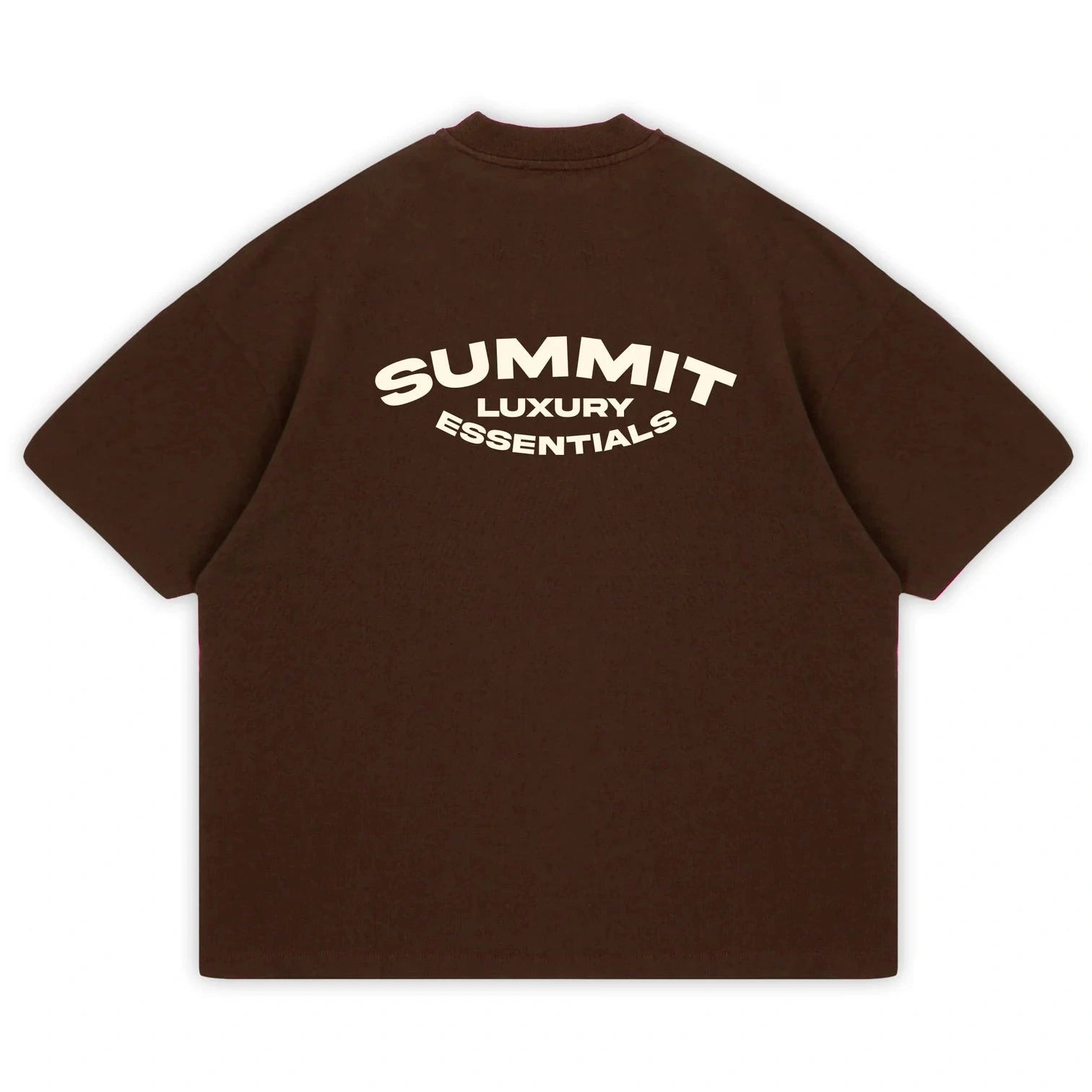 SUMMIT LUXURY ESSENTIALS T-SHIRT - BROWN