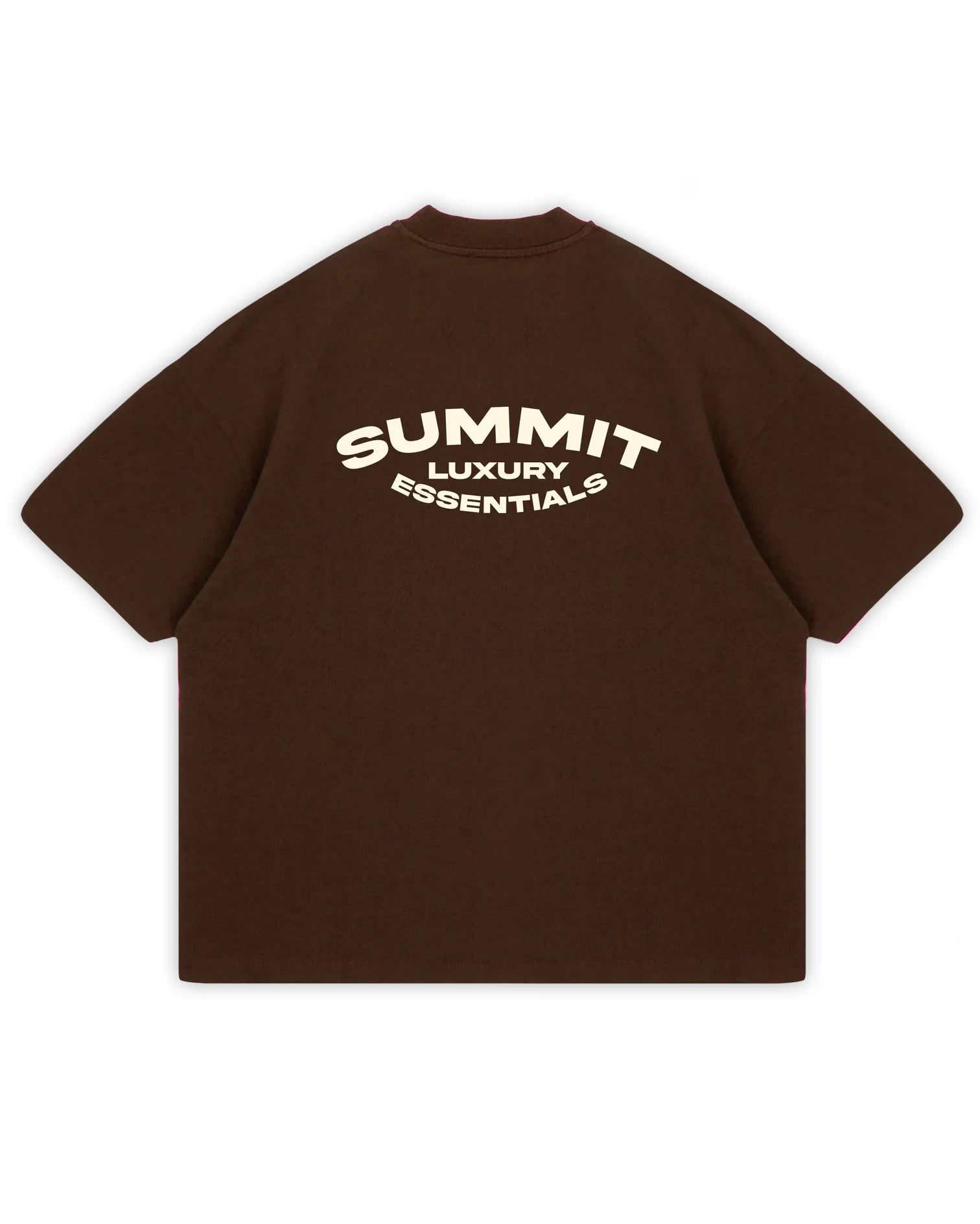 SUMMIT LUXURY ESSENTIALS T-SHIRT - BROWN