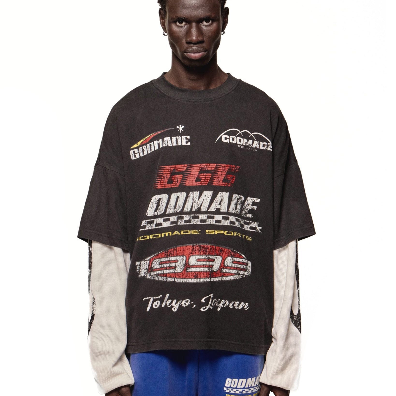 Godmade Turbo Long Sleeve - Washed Black