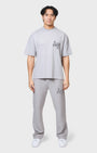 Annie Hood College T Shirt Washed Grey