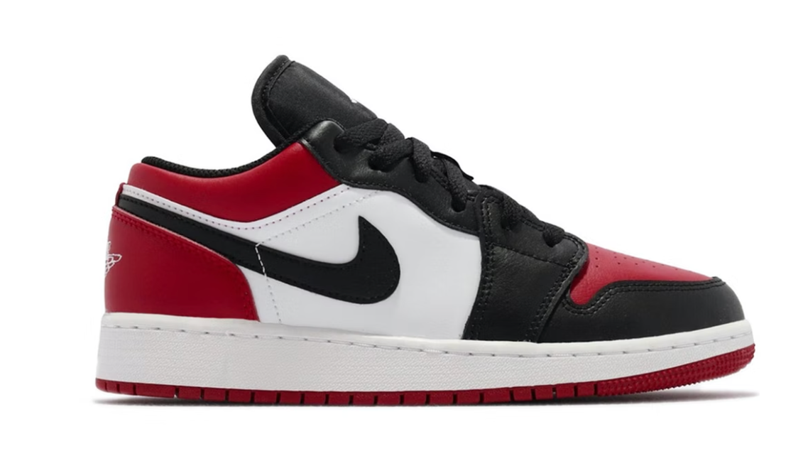 AIR JORDAN 1 LOW BRED TOE