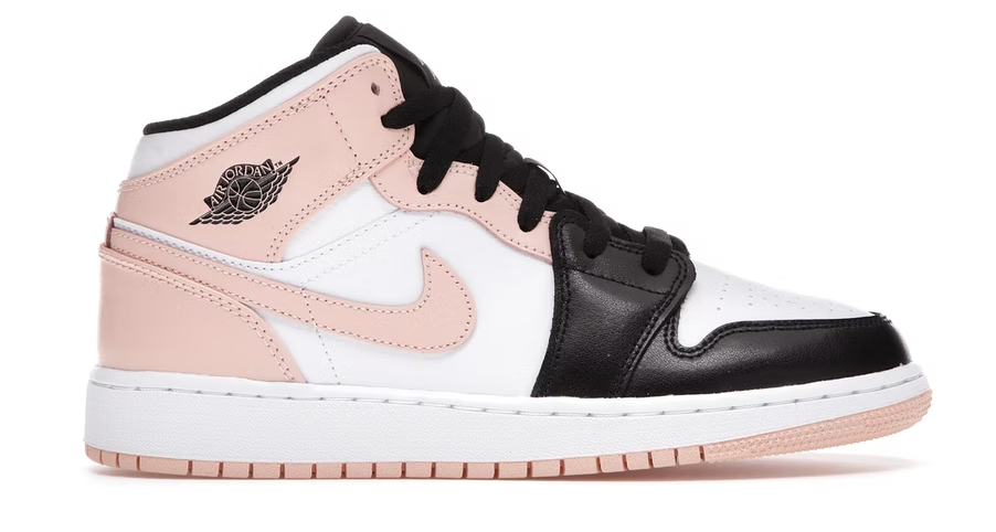 Jordan 1 Mid White Arctic Orange Black (GS)