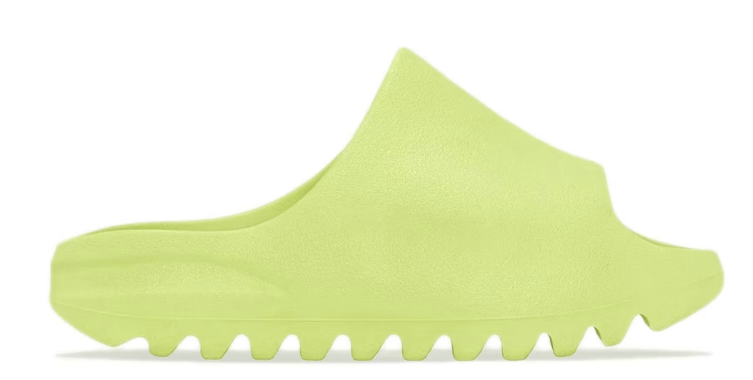 Kids Yeezy Glow Green Slides