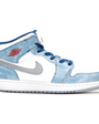 NIKE AIR JORDAN 1 MID SE FRENCH BLUE (GS)