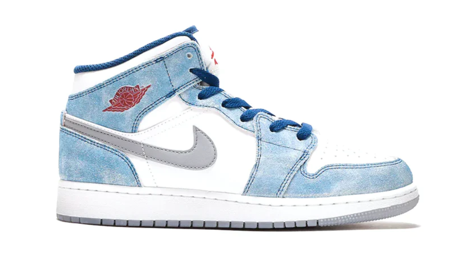 NIKE AIR JORDAN 1 MID SE FRENCH BLUE (GS)